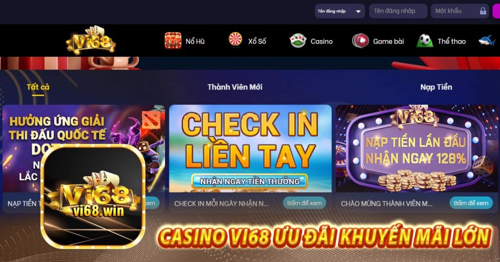 Casino vi68 Ưu đãi khuyến mãi lớn