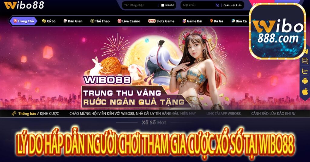 Lý Do Hấp Dẫn Người Chơi tham gia cược Xổ số tại Wibo88